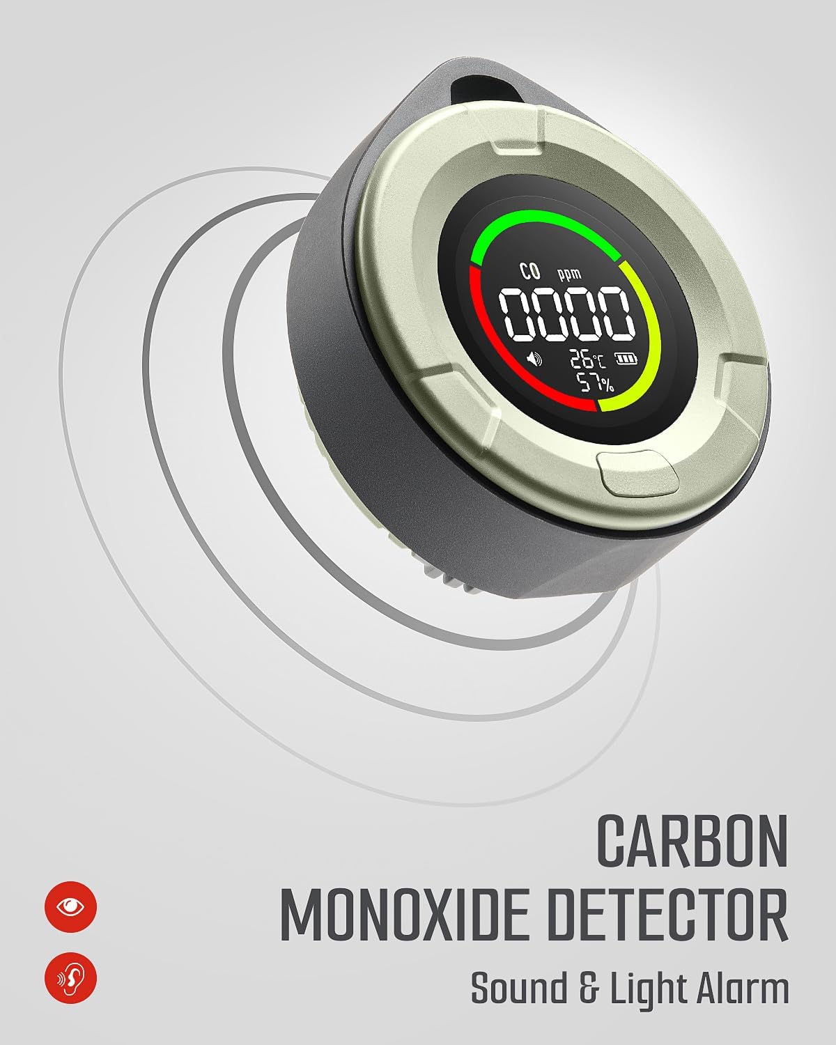 DS-100 Carbon Monoxide Detector-Beige