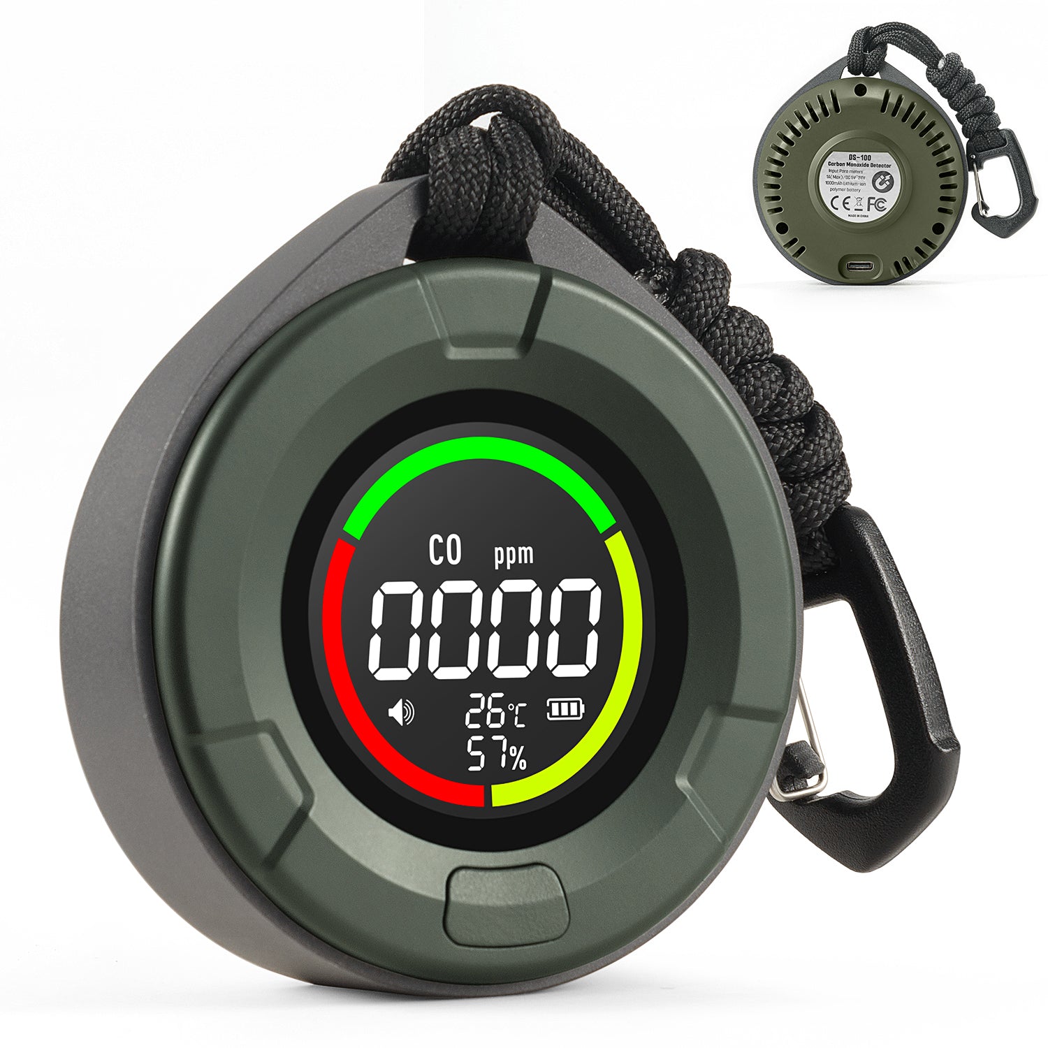Ds 100 DS-100 Portable Carbon Monoxide Detector-Dark Forest – My Store